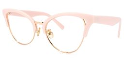 Charlene Browline Pink Glasses1