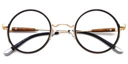 Leon Round Black Glasses1