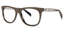 Yesenia Square Brown Glasses1
