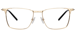Virgil Rectangle Gold Glasses0