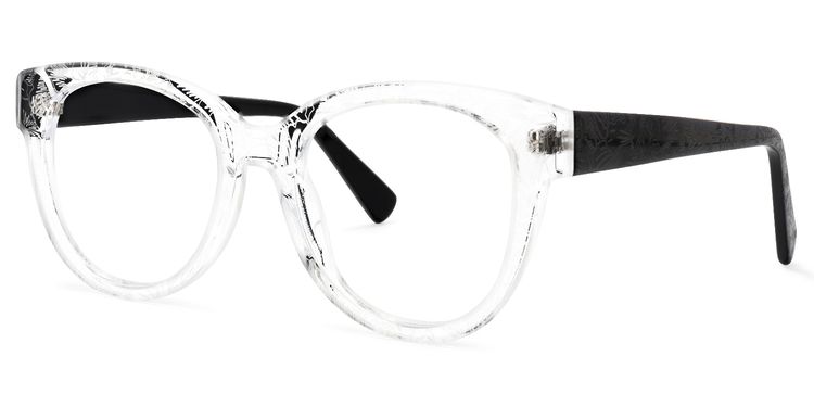 Yasir Round Clear Glasses