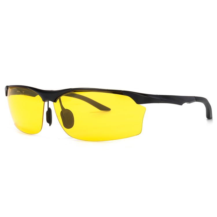 Godfrey Rectangle Yellow Lenses Cycling Goggles