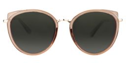 Salome Cat-eye Light-Brown Sunglasses0