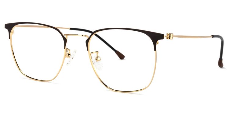Yulisa Browline Gold Glasses