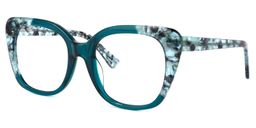 Yanira Square Peacock-Blue Glasses1