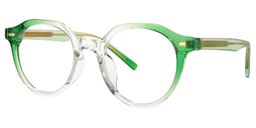 Ysabel Round Green Glasses1