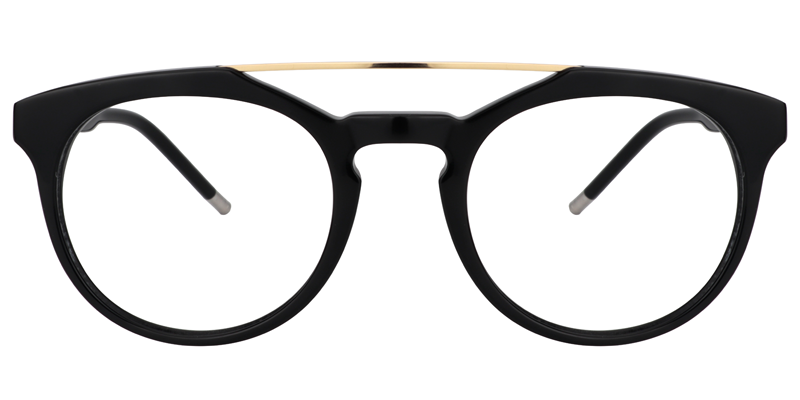 Aviator Black Glasses | Zeelool Eyeglasses0