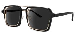 Nellie Black-Gold Aviator Sunglasses2