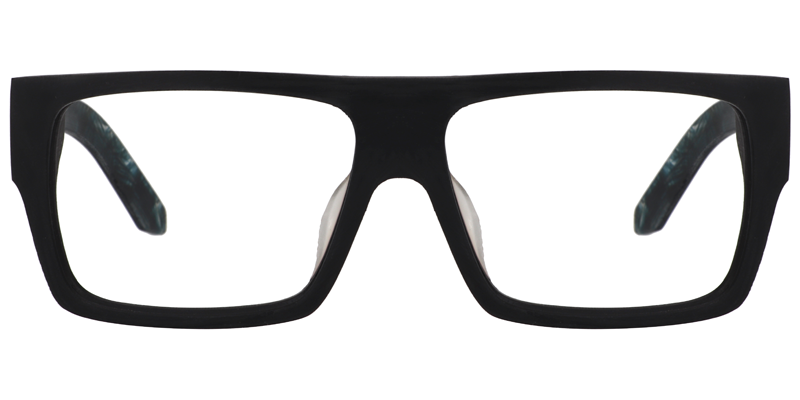 Rectangle Blue Glasses0