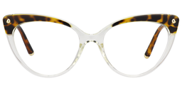 Alivia Cat Eye Tortoise&Clear Glasses1