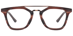 Lindsay Aviator Brown Glasses0