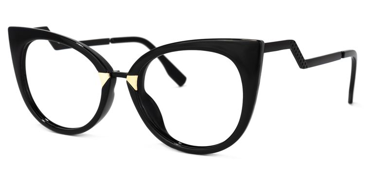 Jacqueline Cat Eye Black Glasses