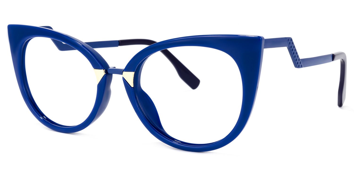 Cat Eye Blue Glasses | Zeelool Glasses1