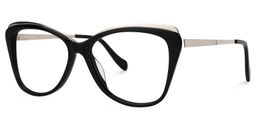 Clayland Cat Eye Black Glasses2