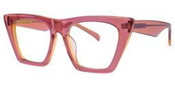 Cecile Cat Eye Pink Glasses1