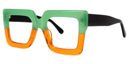 Brandon Square Orange Glasses1