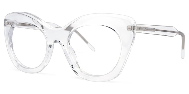 Maria Cat-eye Clear Glasses