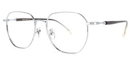 Veronica Geometric Silver Glasses1