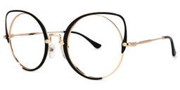 Candance Cateye Black Glasses1