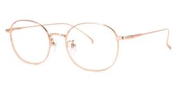 Rafaela Oval Rose-Gold Glasses1
