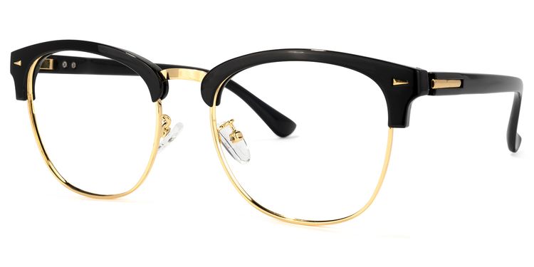 Lasha Browline Black Glasses