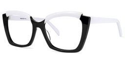 Benesa Browline Black Glasses1