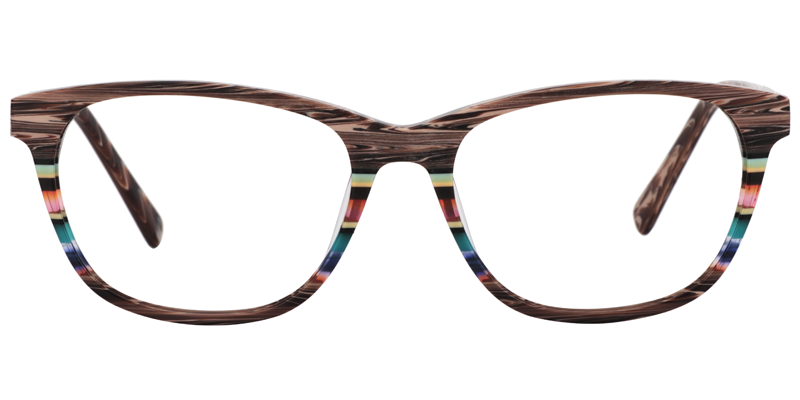 Rectangle Brown Glasses0