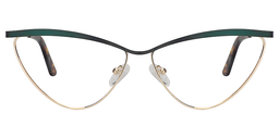 Hedy Cateye Dark Green Glasses1