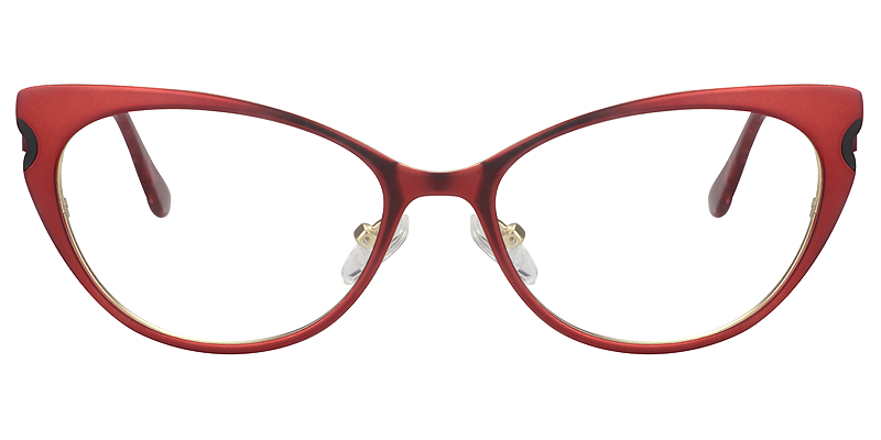 Cateye Red Glasses | Zeelool Eyeglass Frames0