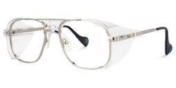 Dickinson Aviator Silver Glasses1