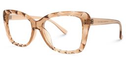 Wendell Cateye Beige Glasses1
