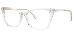 Douglass Cat Eye Clear Glasses2