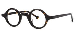 Arale Round Tortoise Glasses1
