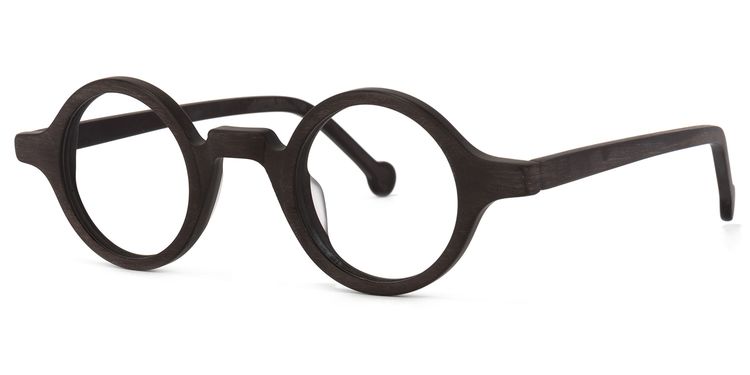 Arale Round Burnt Umber Glasses