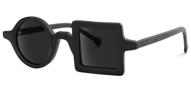 Paola Geometric Black Sunglasses for Women & Men | ZEELOOL1