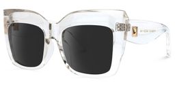Alberta Clear Square Sunglasses1