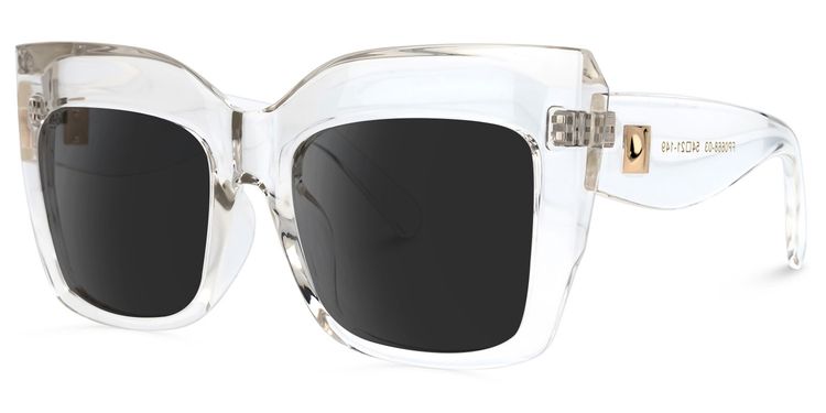 Alberta Clear Square Sunglasses