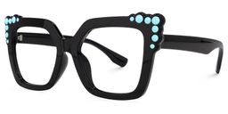 Trey Square Black Glasses1