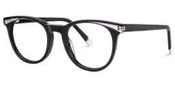 Duran Round Black Glasses2