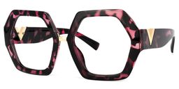 Mohammed Geometric Pink-Tortoise Glasses1