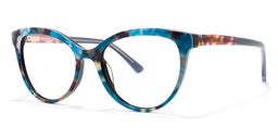 Elbert Round Blue Floral Glasses1