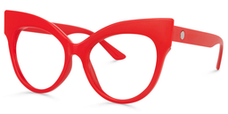 Savi Cateye Red Glasses2