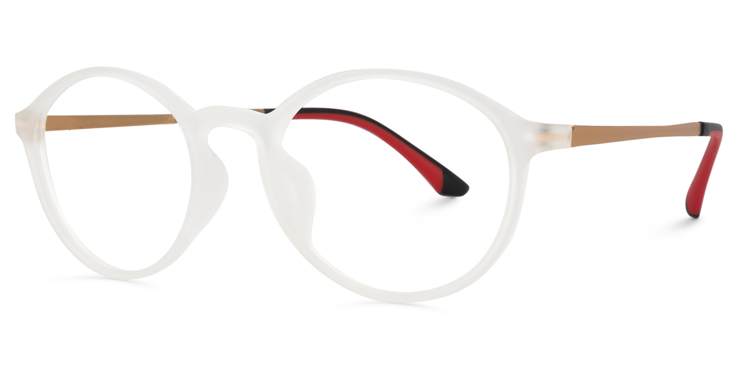 Round White Glasses | Zeelool Glasses2