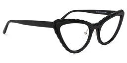 Denny Cat Eye Black Glasses1
