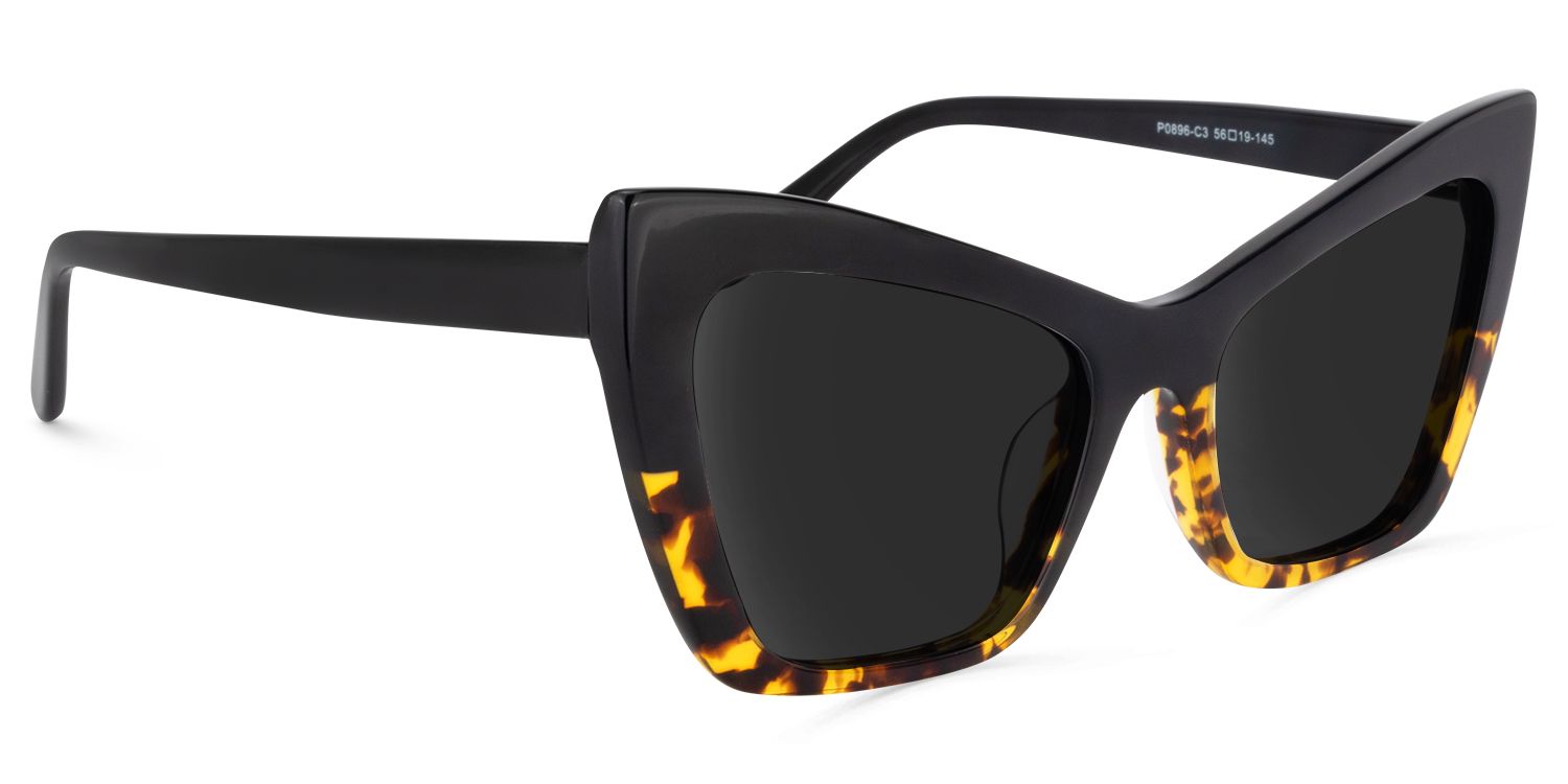 Driscoll Yellow-Tortoise Cat Eye Polarized Sunglasses for Driving | ZEELOOL2