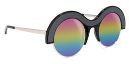 Farrell Round Black Sunglasses1