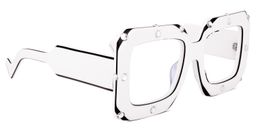 Yuri Square White Glasses2