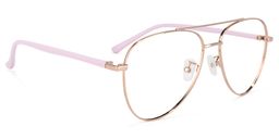 Paige Rose-Gold Aviator Glasses2