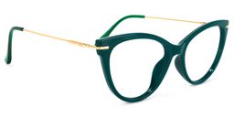 Pablo Cateye Dark-Green Glasses3