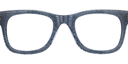 Mike Rectangle Blue Glasses 2